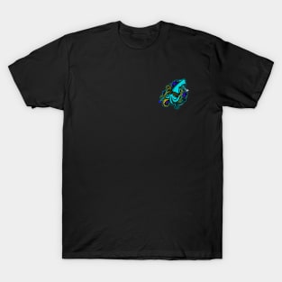 Urban Ocean Squid (Cyan) T-Shirt